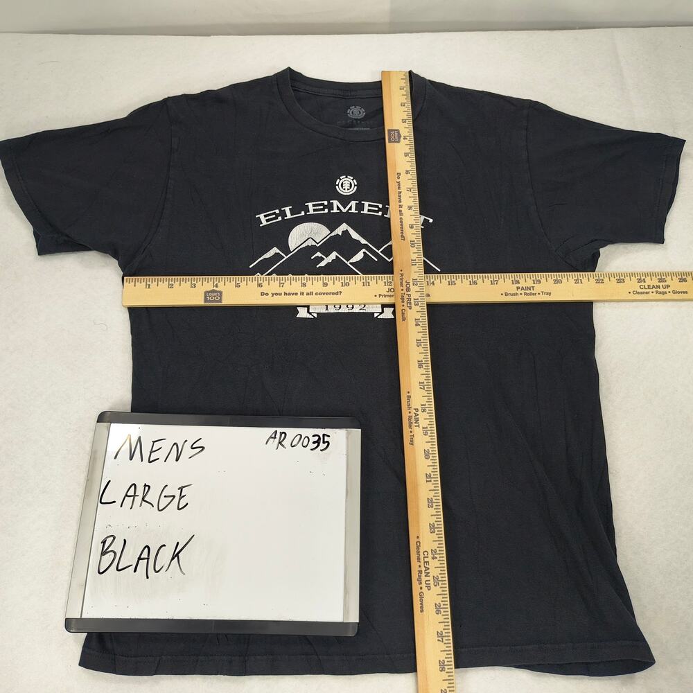 Element Skateboarding Wind Water Fire Earth Crew Neck T-Shirt Mens Size L Black - Picture 4 of 8